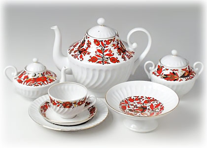 Buy Folklorette Tea Set 16 pc at GoldenCockerel.com