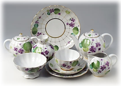 Buy Forest Violet Tea Set 6/24 at GoldenCockerel.com