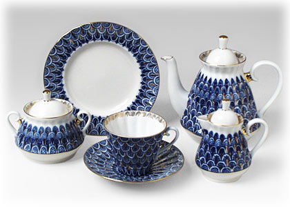 Buy Forget Me Not Tea Set 21 pcs at GoldenCockerel.com