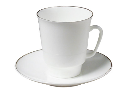 Buy Golden edge Cup and Saucer Bone China MAY at GoldenCockerel.com