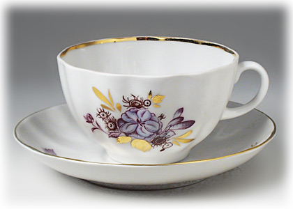Buy Golden Leaves Tea Cup and Saucer at GoldenCockerel.com