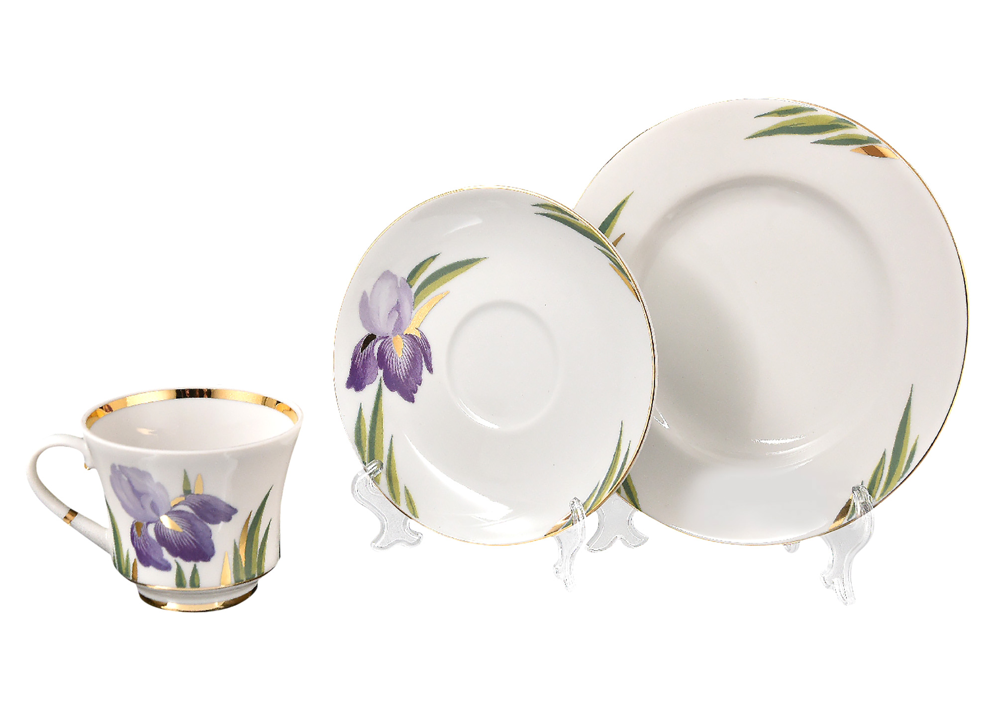 Buy Irises 20pc. Tea Set for 6 at GoldenCockerel.com