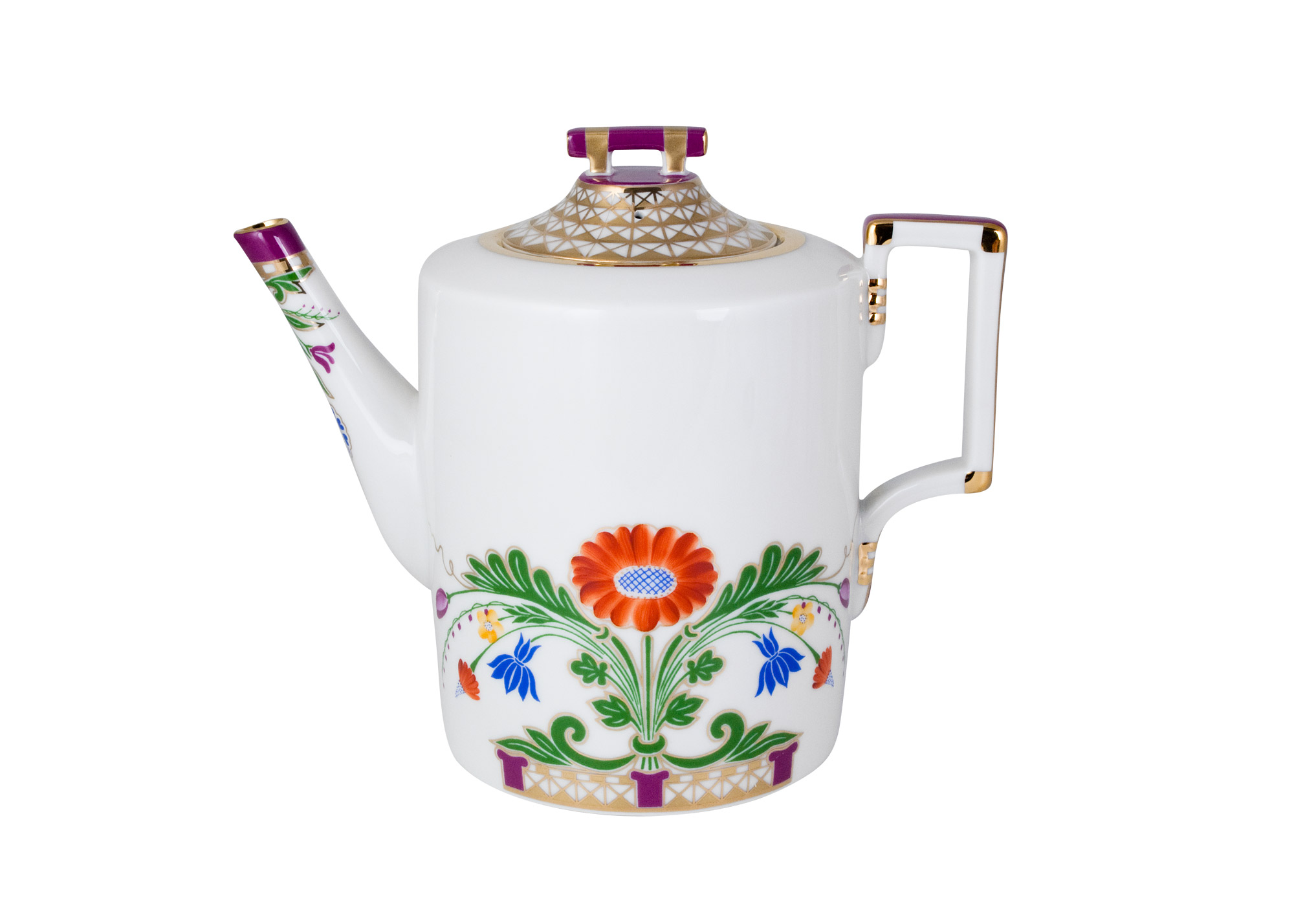 Buy Moscow River Flowers Porcelain Teapot at GoldenCockerel.com