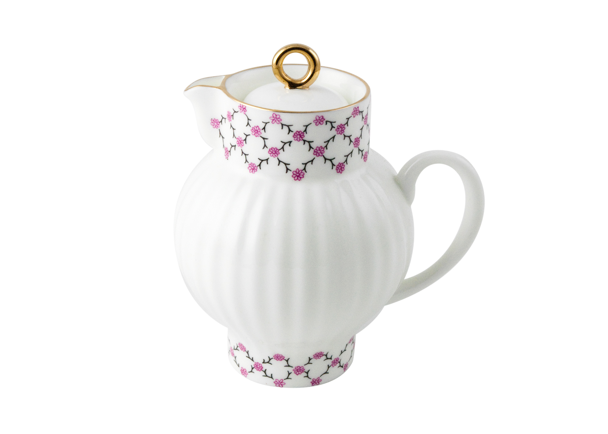 Buy Pink Net Creamer, Bone China at GoldenCockerel.com