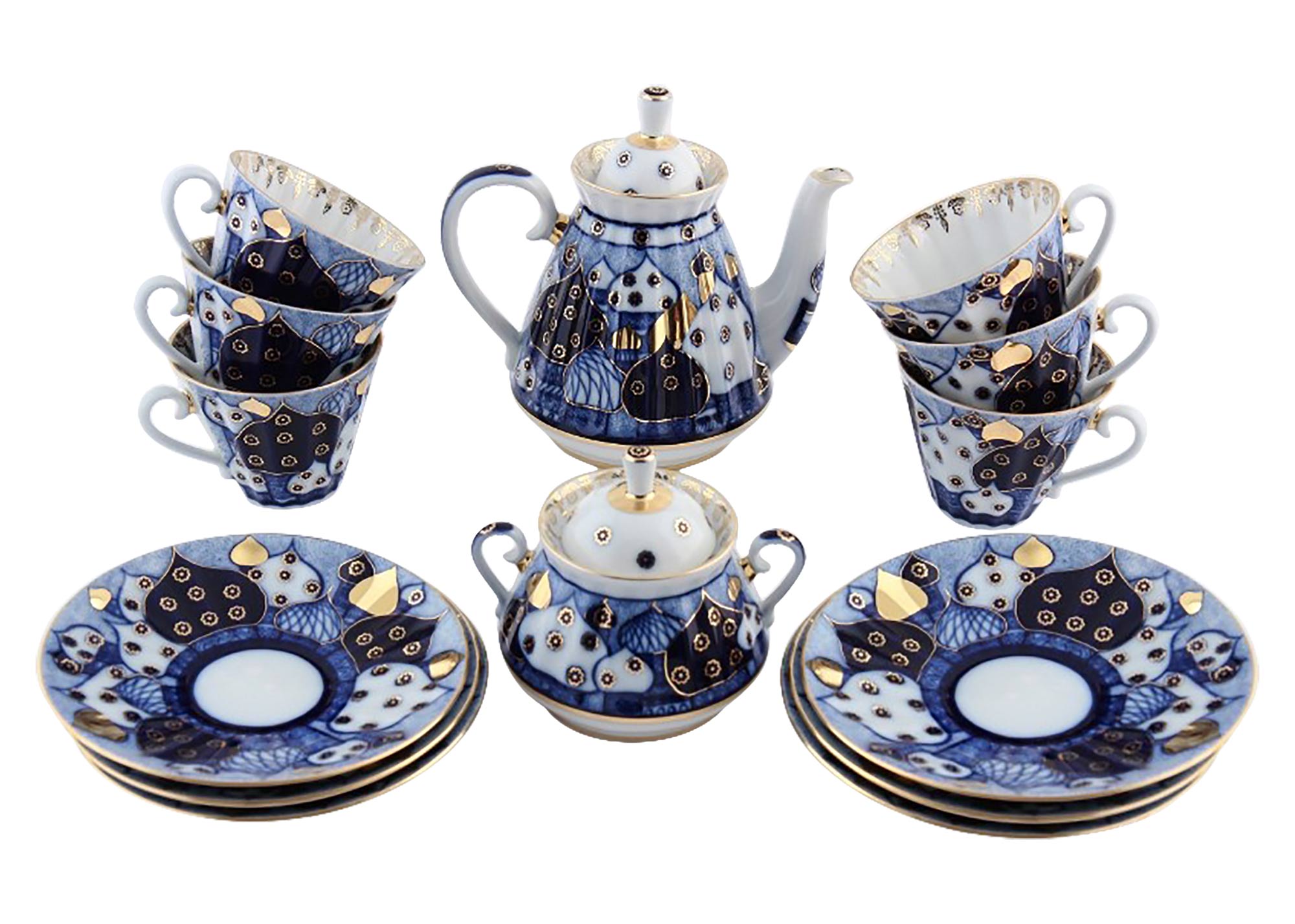 Buy Russian Domes 14pc. Tea Set for 6 at GoldenCockerel.com