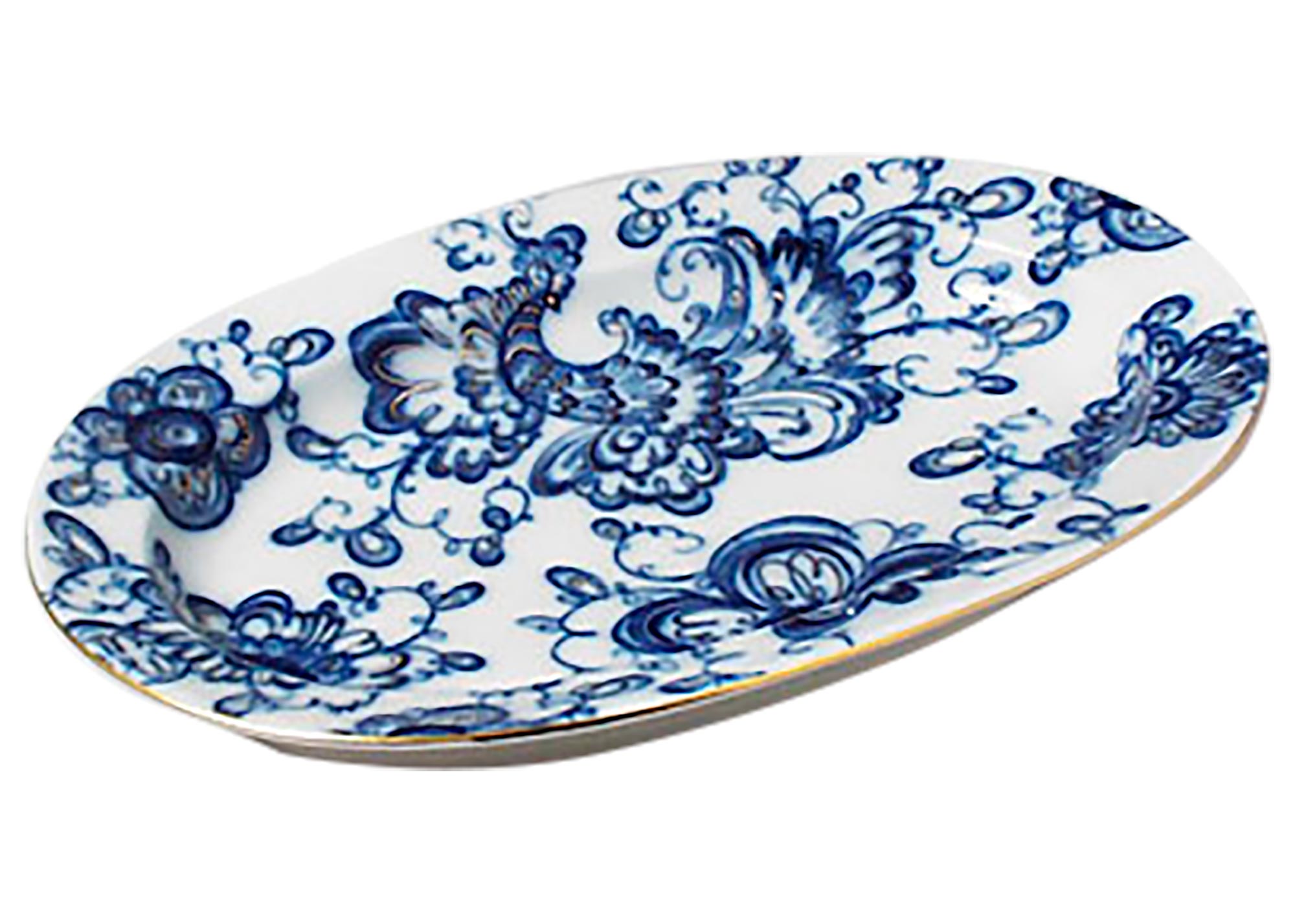 Buy Singing Garden Oval Platter 12" at GoldenCockerel.com