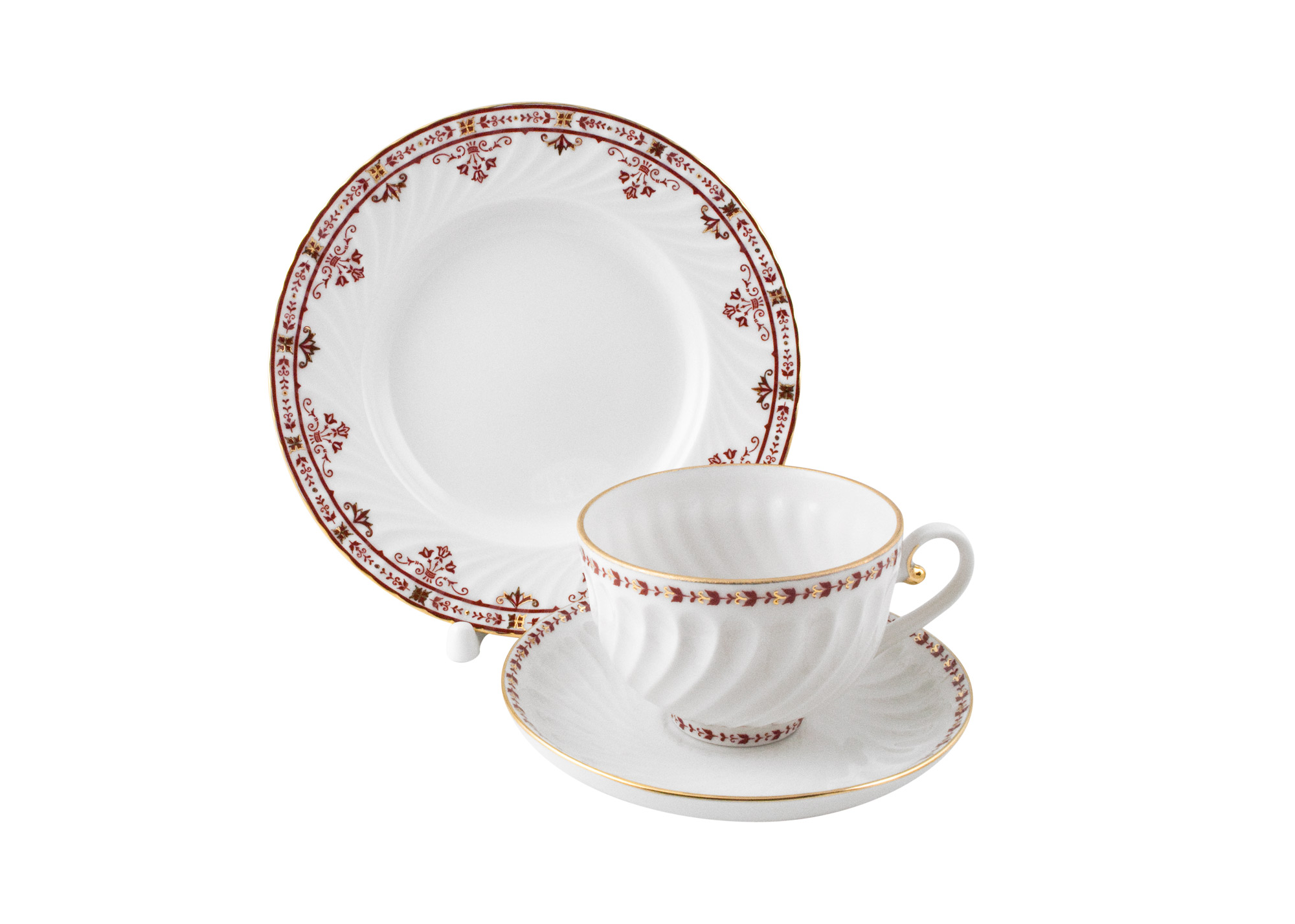 Buy Terracotta Frieze Cup; Saucer and Dessert Plate at GoldenCockerel.com