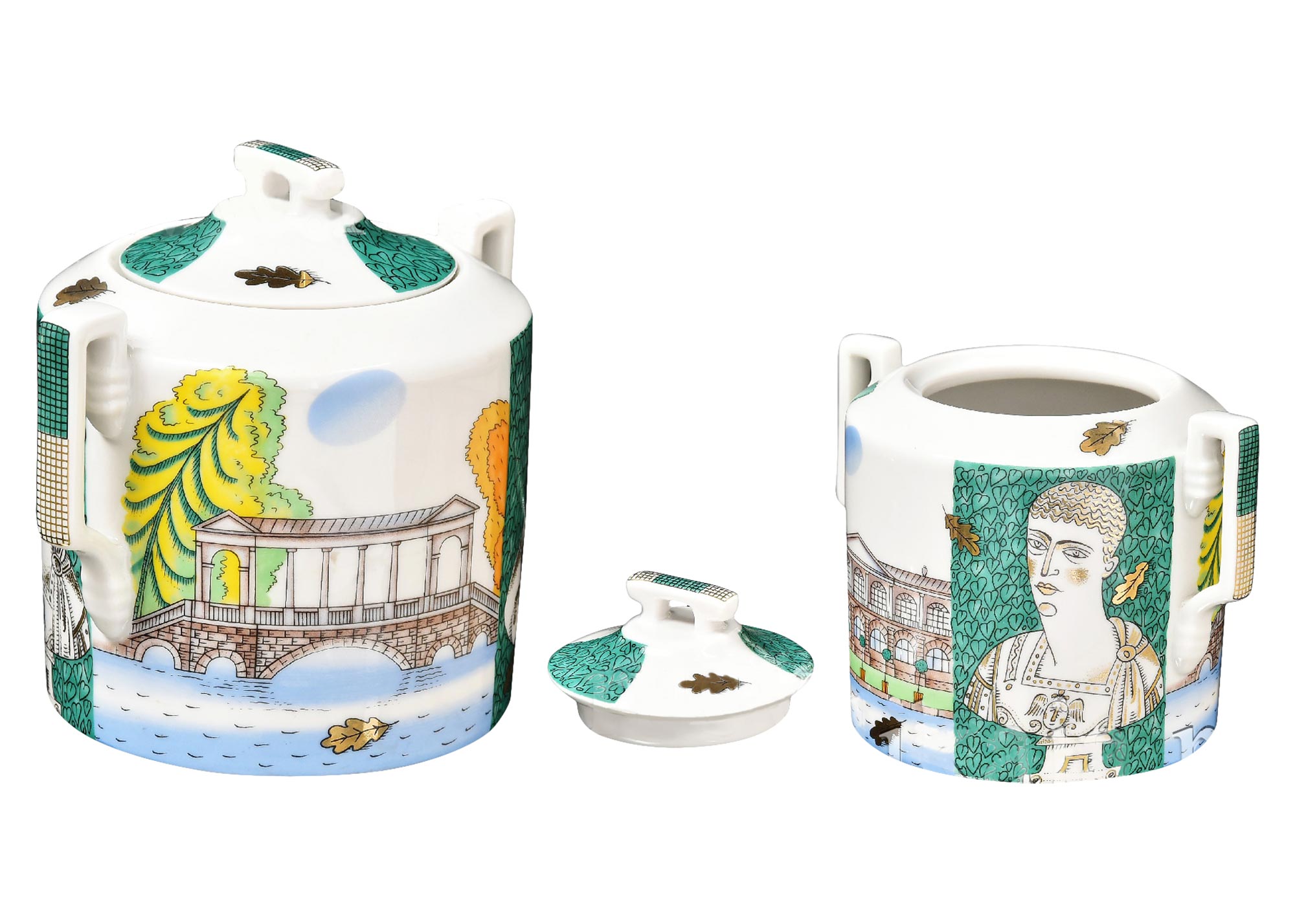 Buy Autumn in Tsarskoye Selo 14pc. Tea Set  for 6 at GoldenCockerel.com