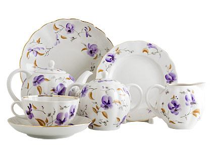 Buy Violets Tea Set at GoldenCockerel.com