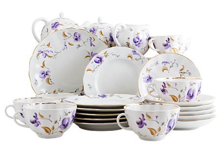Buy Violets Tea Set at GoldenCockerel.com