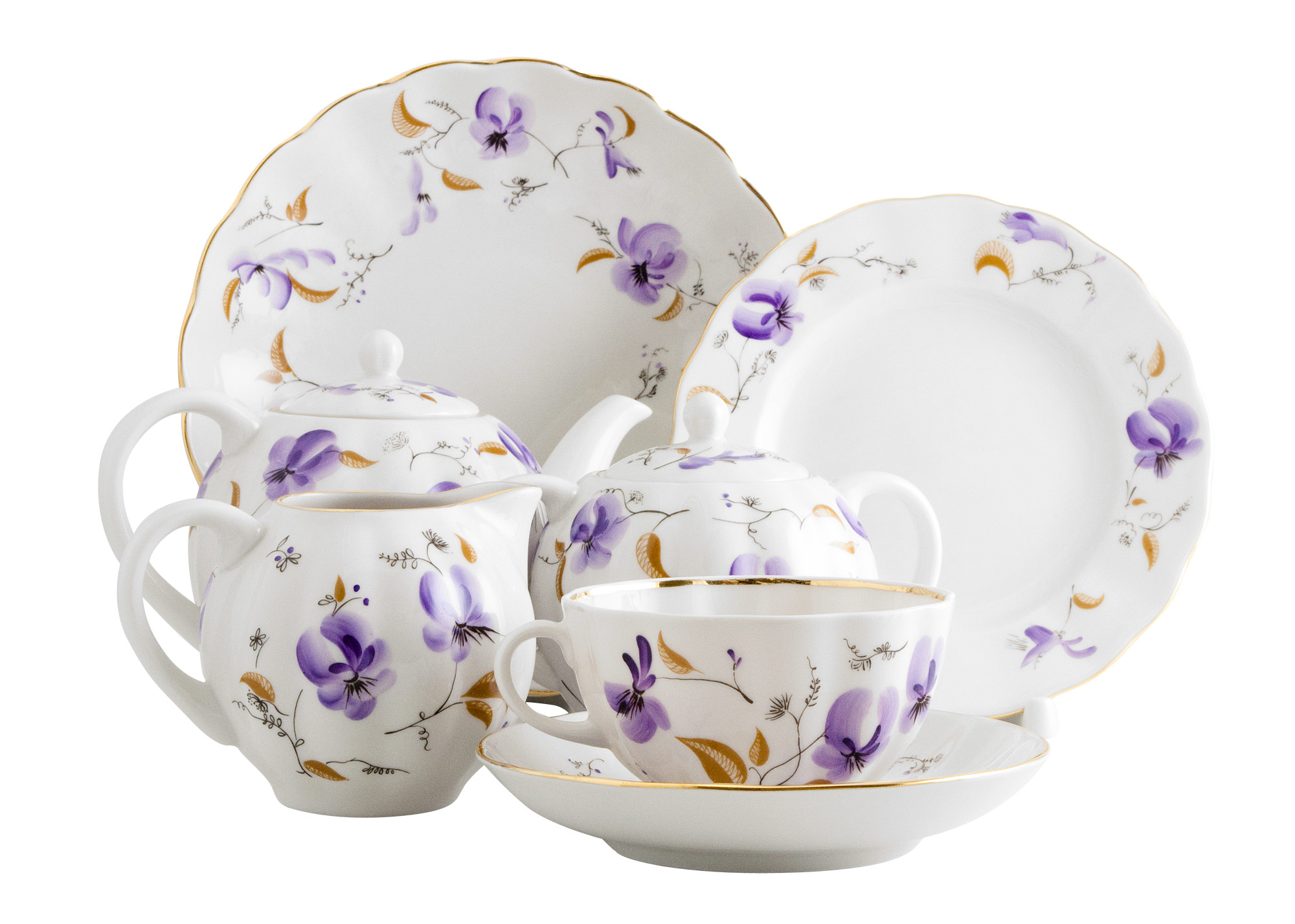 Buy Violets Tea Set at GoldenCockerel.com