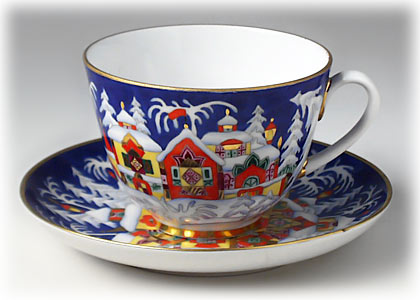 Buy Winter Tales Cup and Saucer at GoldenCockerel.com