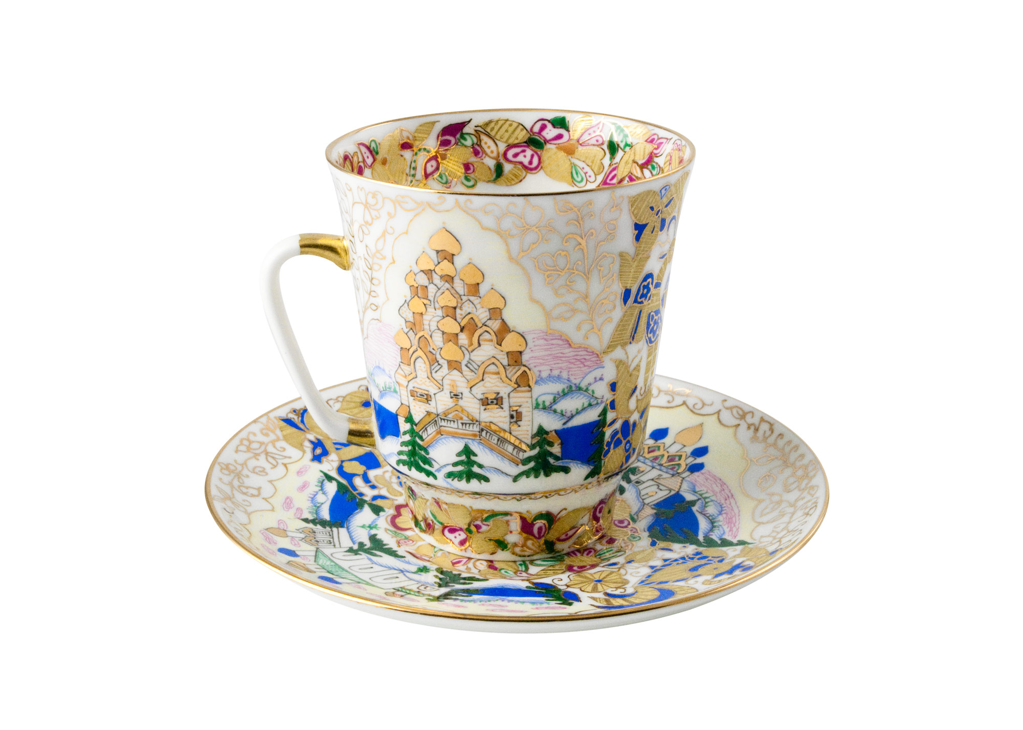 Buy Russia Cup & Saucer; Bone China at GoldenCockerel.com