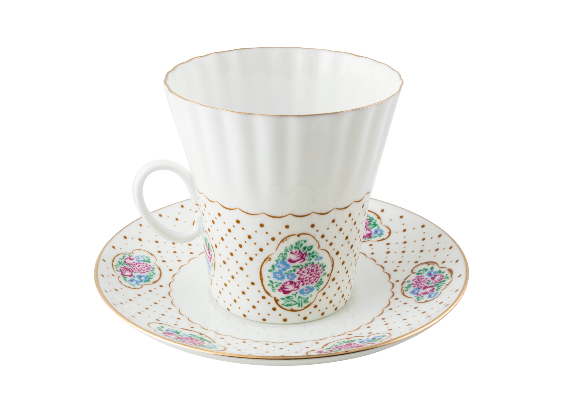 Buy Roses in Medallion B/C cup and saucer at GoldenCockerel.com