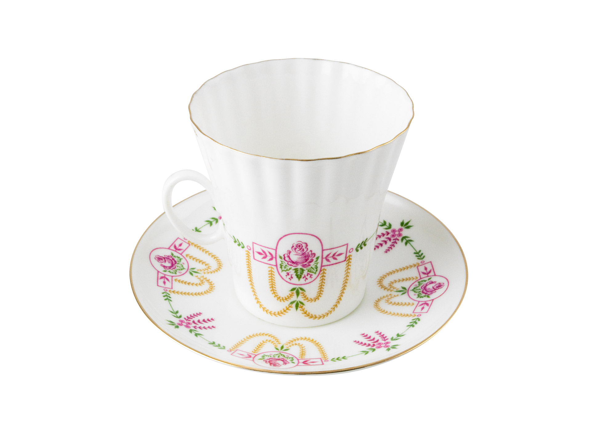 Buy Evening Cup & Saucer; Bone China at GoldenCockerel.com