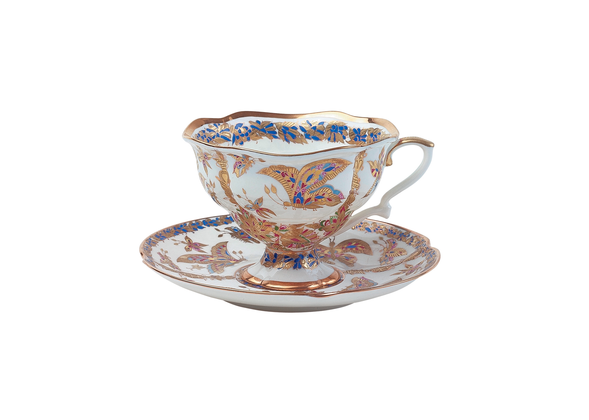 Buy Fantastic Butterflies Bone China Cup and Saucer at GoldenCockerel.com