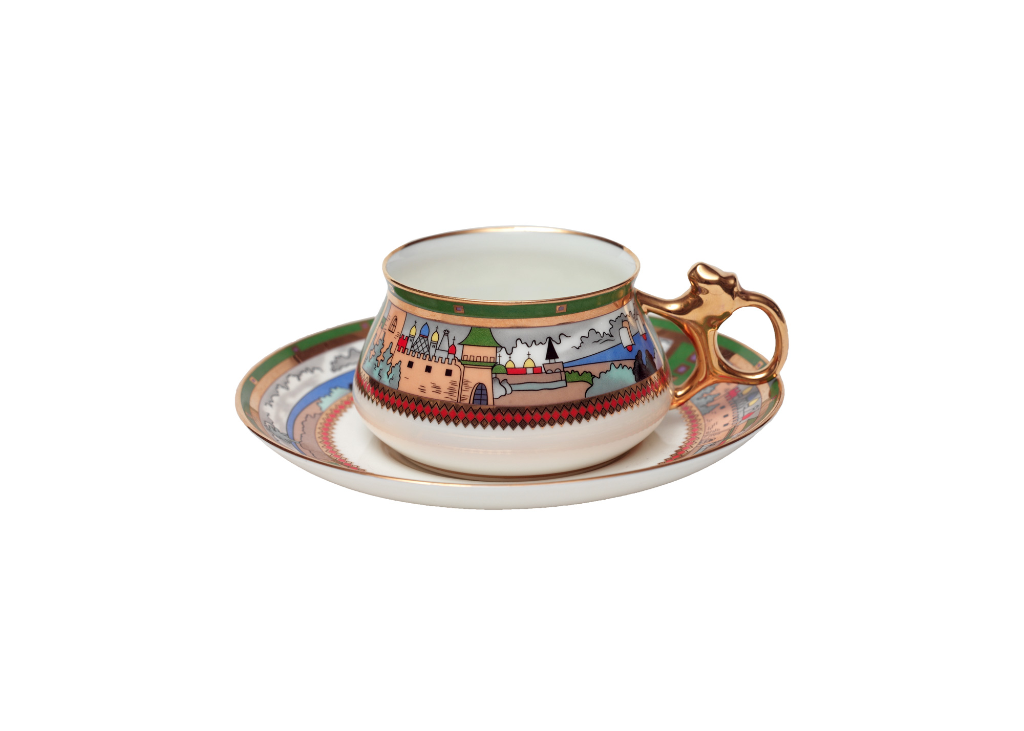 Buy Bilibin Medieval Russia Cup and Saucer at GoldenCockerel.com