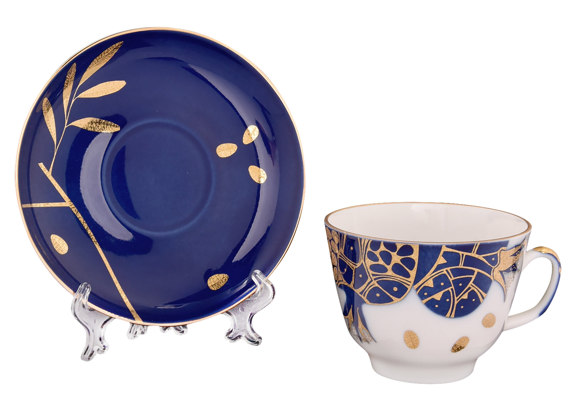 Buy Gold Pomegranate Tea Cup and Saucer at GoldenCockerel.com