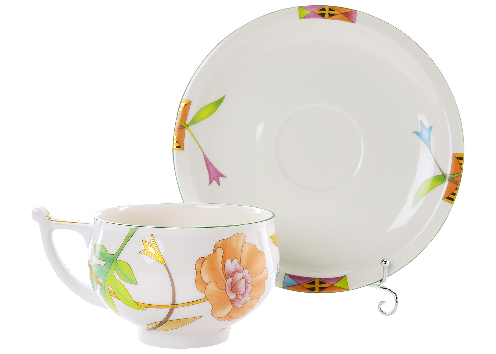 Buy Laurencia Tea Cup and Saucer at GoldenCockerel.com