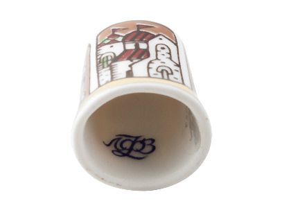 Buy Medieval Porcelain Thimble at GoldenCockerel.com