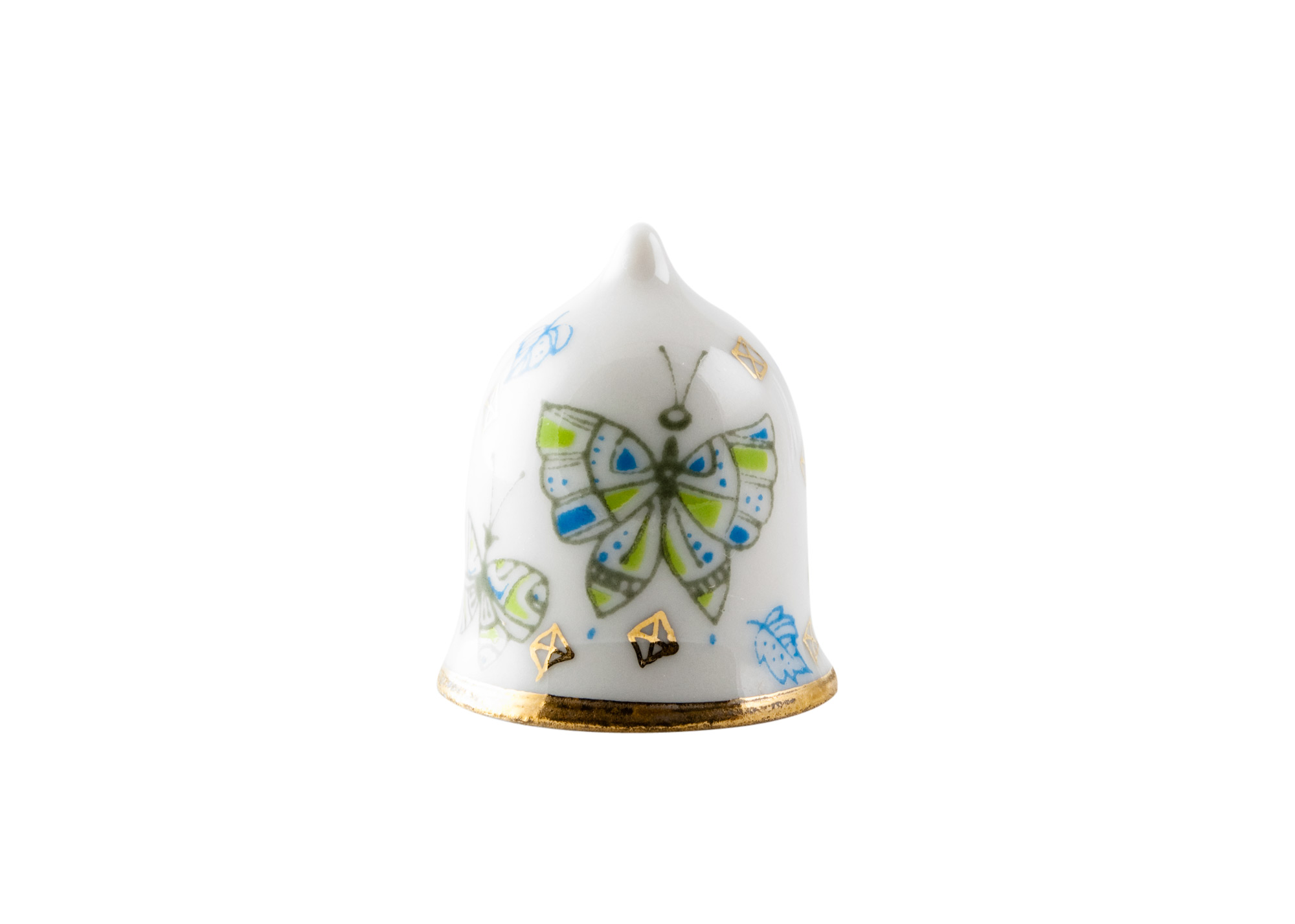 Buy Butterflies Porcelain Thimble at GoldenCockerel.com