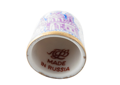 Buy Cathedral Porcelain Thimble at GoldenCockerel.com