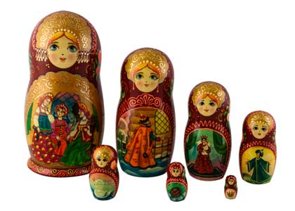 Buy Tsar Saltan Folk Scene Doll 7pc./8" at GoldenCockerel.com