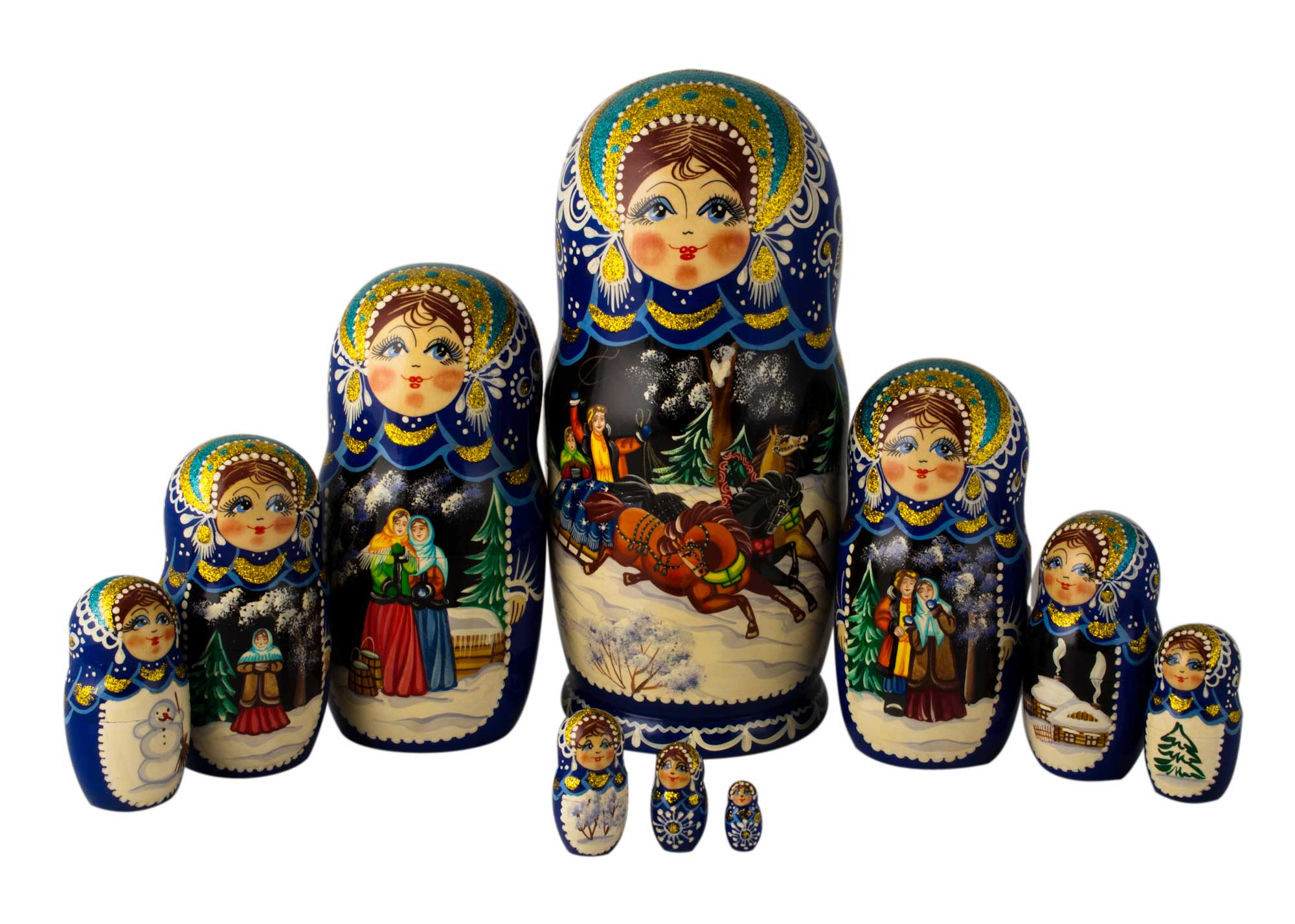 Buy Romance Matryoshka Doll 10pc./10" at GoldenCockerel.com