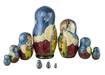 Buy Summer Troika Nesting Doll 10pc./10" at GoldenCockerel.com