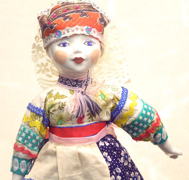 Buy Vintage Russian Porcelain Doll 16" at GoldenCockerel.com