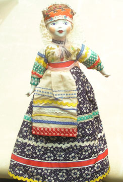 Buy Vintage Russian Porcelain Doll 16" at GoldenCockerel.com