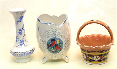 Buy Vintage Russian Vases - Set of 3 at GoldenCockerel.com