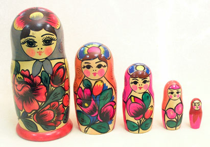 Buy Vintage Polkhovski Maidan Doll 5pc./6" at GoldenCockerel.com