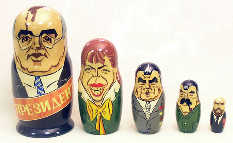 Buy Vintage Gorby Nesting Doll 5pc/7" at GoldenCockerel.com