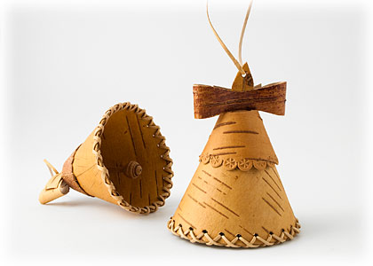 Buy Bell Birch Bark Ornament 3.5" at GoldenCockerel.com