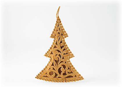 Buy Tree Birch Bark Ornament 5"x3" at GoldenCockerel.com