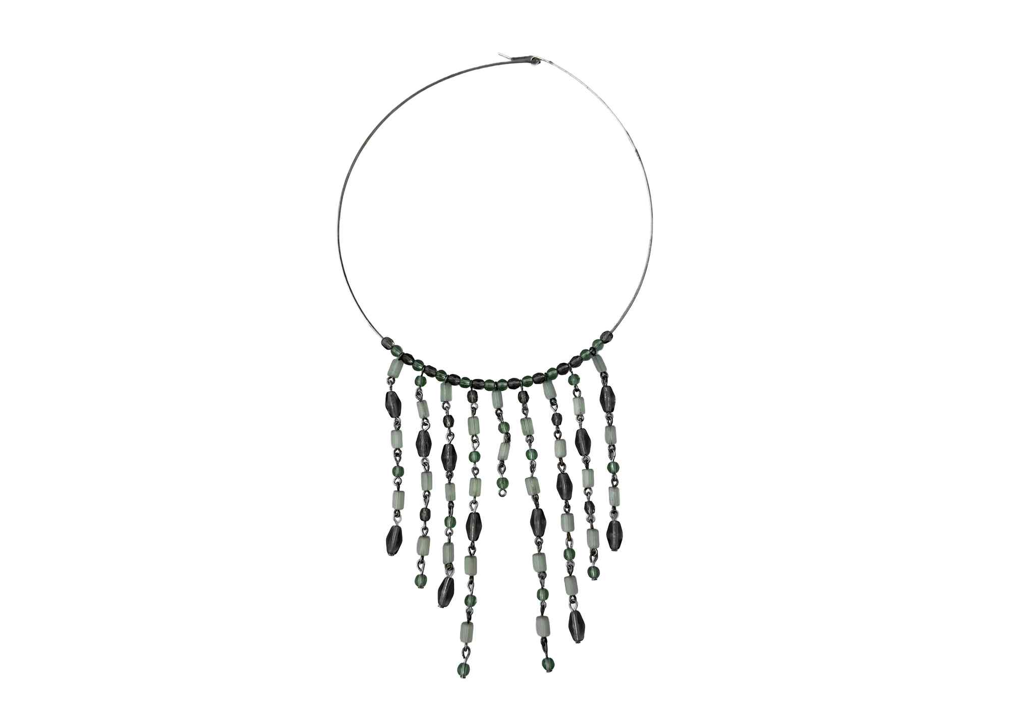 Buy Green Beaded "Svetlana" Choker Necklace at GoldenCockerel.com