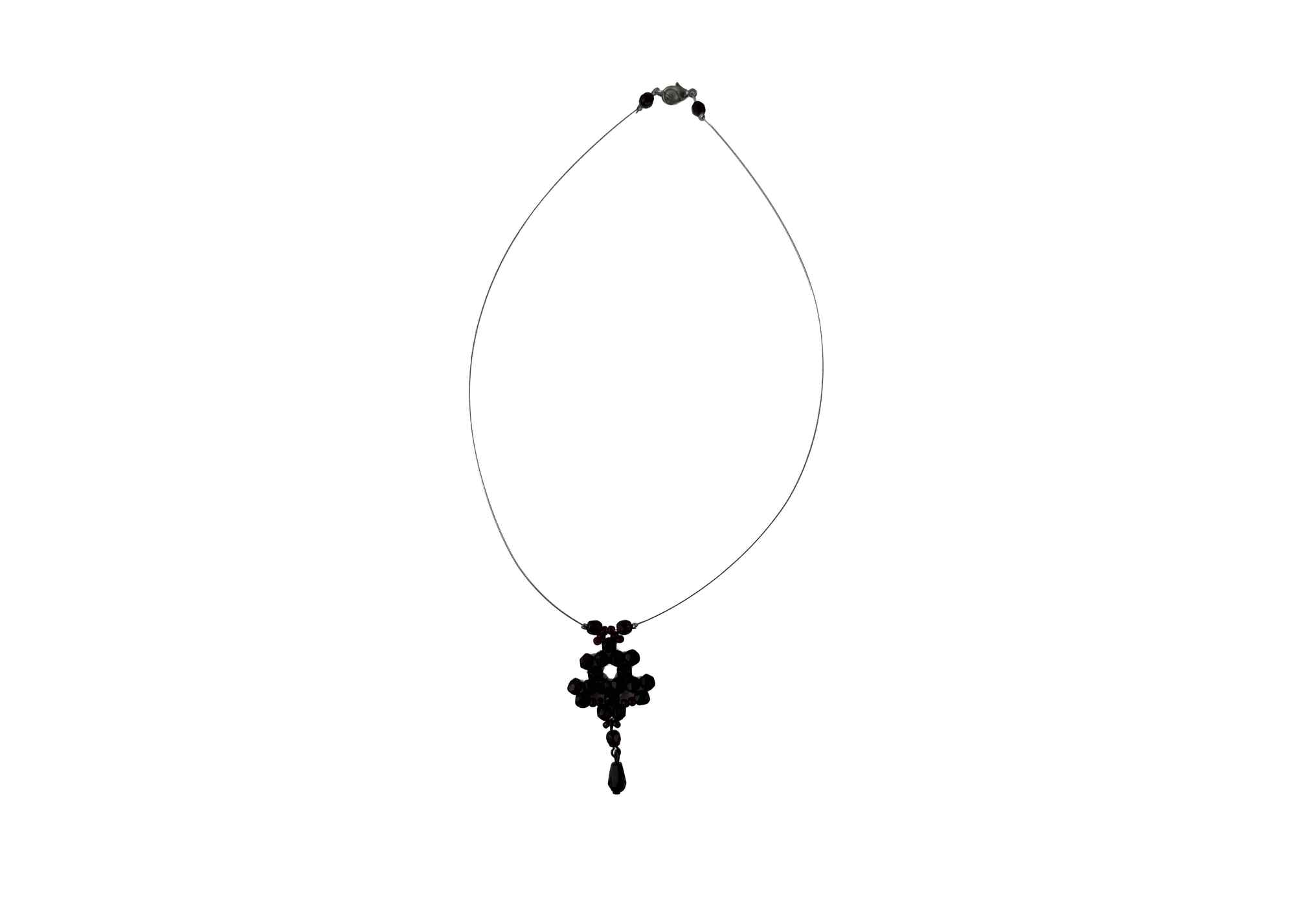 Buy Red Beaded "Ivanna" Necklace at GoldenCockerel.com